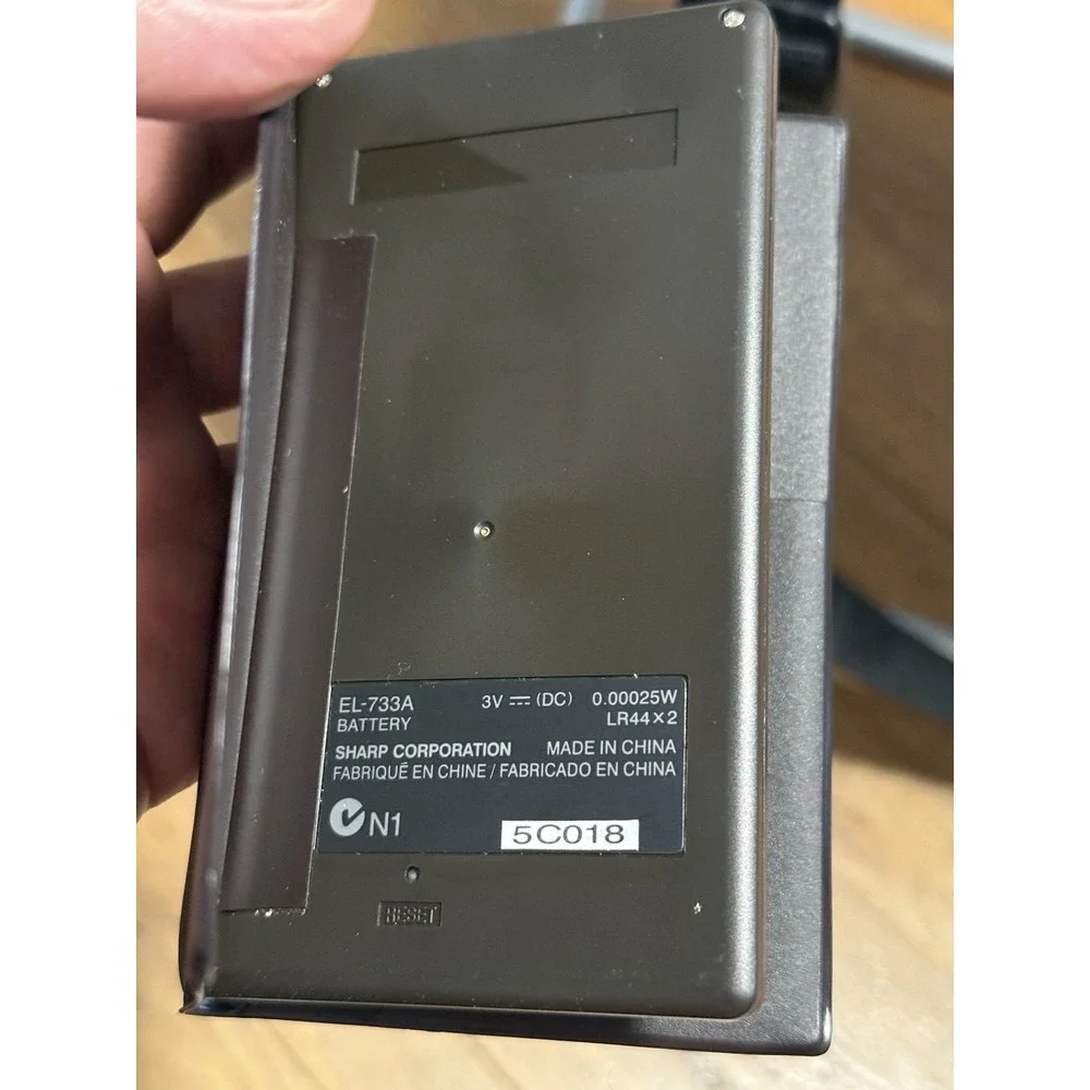 Vintage Sharp EL-733A Scientific Calculator, Needs Battery